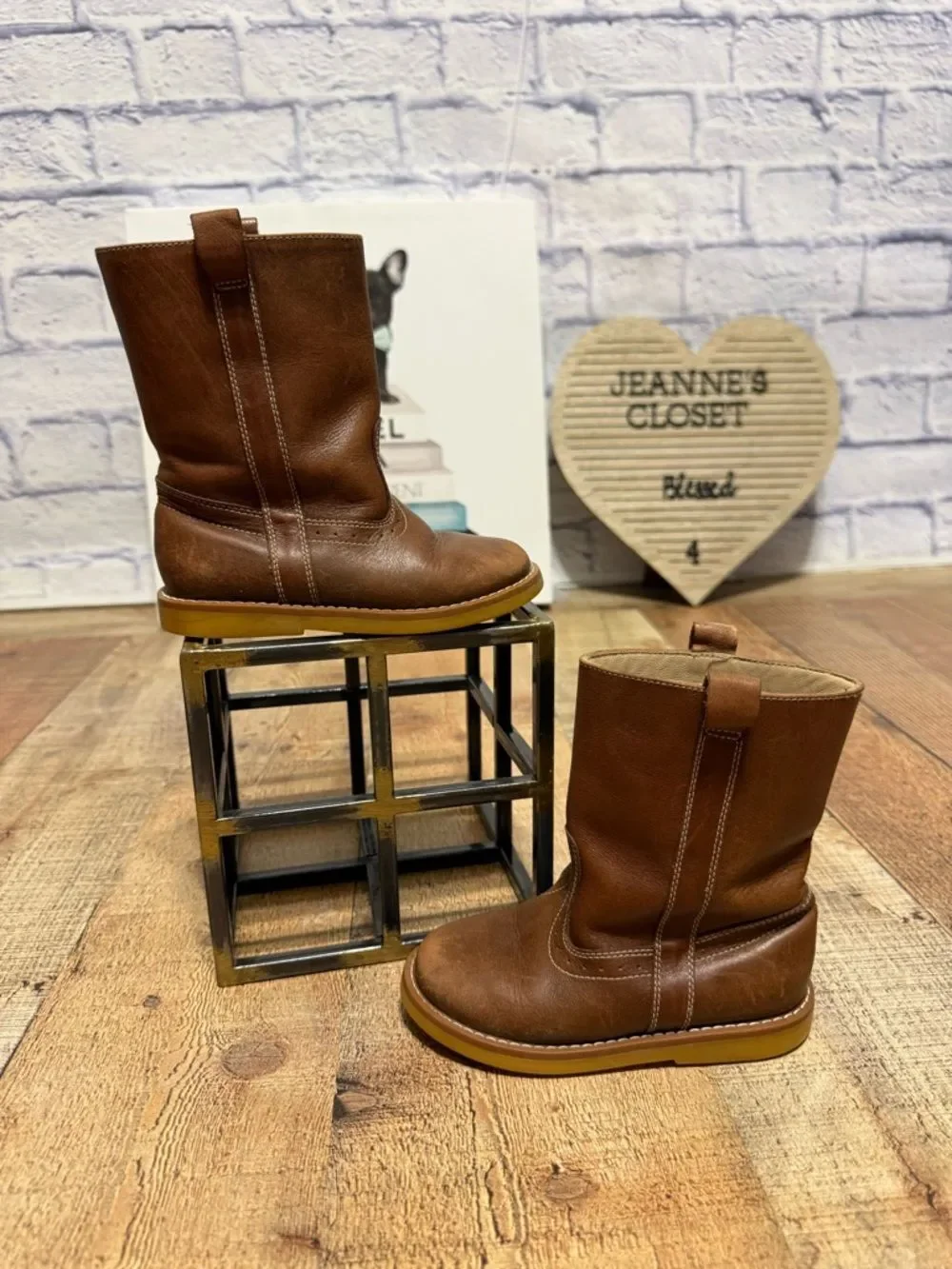 Elephantito Western Style Boot in Brown EU 23 US 7